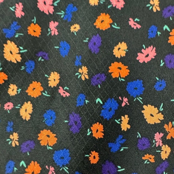 Herschel Supply Company Voyage Poncho In Black Mini Floral Sz XS - Picture 6 of 12